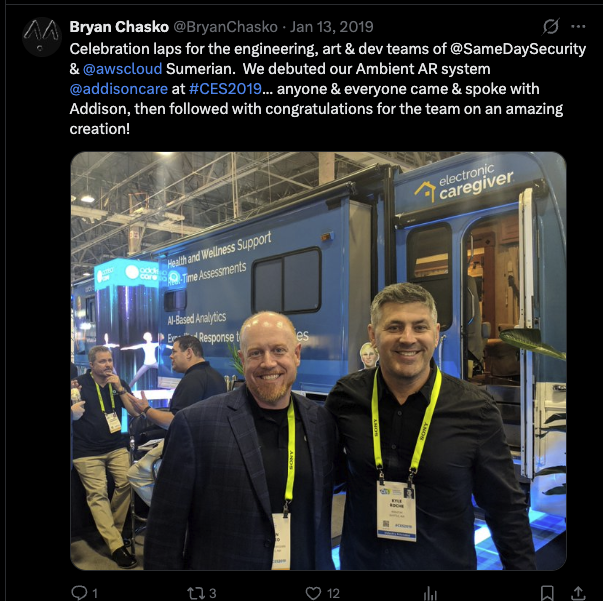 CES 2019 Electronic Caregiver booth